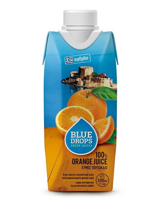 蓝依洛BlueDrops橙汁(330ml)(图1)