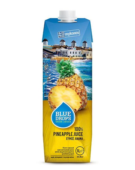 蓝依洛BlueDrops菠萝汁(1L)(图1)