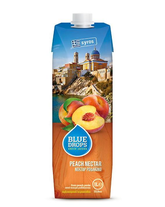 蓝依洛BlueDrops桃汁(1L)(图1)