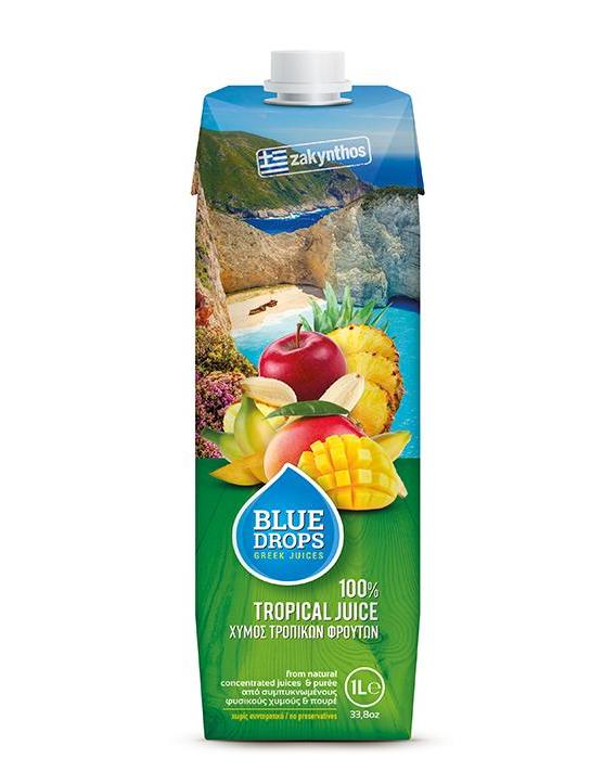 蓝依洛BlueDrops热带水果汁(1L)(图1)